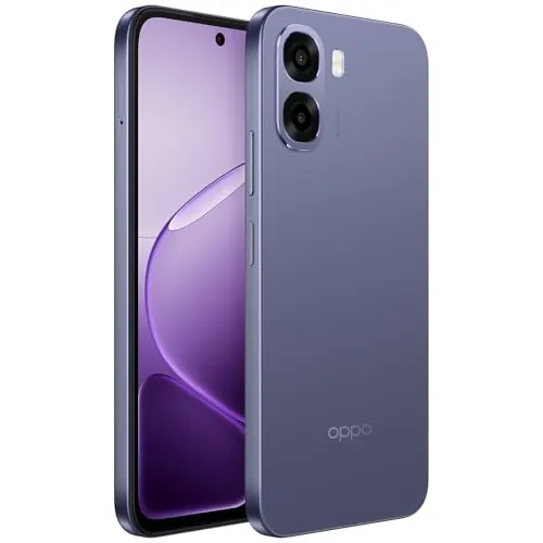 OPPO A6x 5G Smartphone Libre, 128 GB Almacenamiento, 4 GB RAM, Negro-Lila
