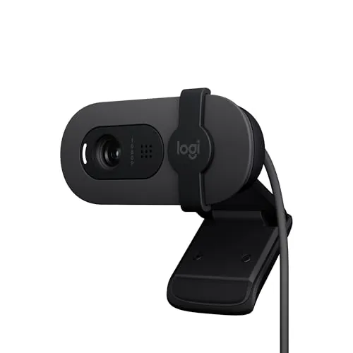 Logitech Brio 100, cámara Web Full HD para reuniones y Streaming