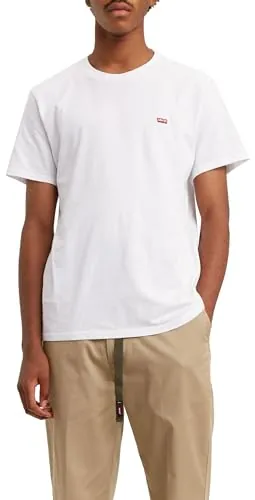 Levi's Ss Original Housemark Tee Camiseta, Blanco, M para Hombre