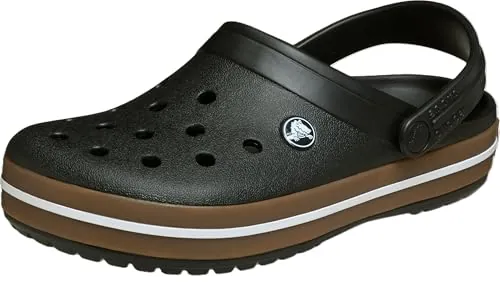 Crocs, Crocband - Zuecos Unisex para Adultos, Color Negro, Talla 8 para Hombre y Mujer