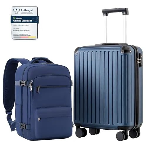COOLIFE EasyJet Maleta Cabina 55x40x20 y Ryanair Equipaje de Mano 40x30x20
