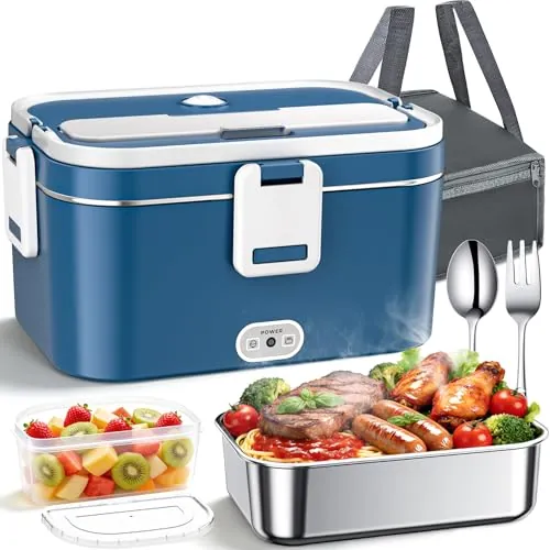 AOKBON 1.8L 120W Fiambrera Electrica para Comida 12V/24V/220V