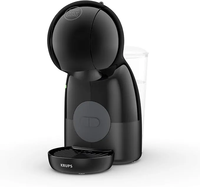 Krups Nescafé Dolce Gusto Piccolo XS - Cafetera cápsulas, 15 bares de presión, 1500 W potencia, depósito de 0.8 L, monodosis multibebidas frías y calientes, manual, compacta, negro y gris