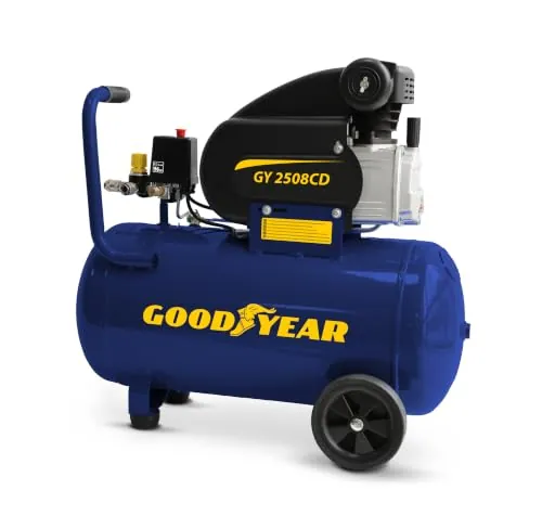 Goodyear - Compresor de Aire 50L 8 Bar 210 l/min Bricolaje