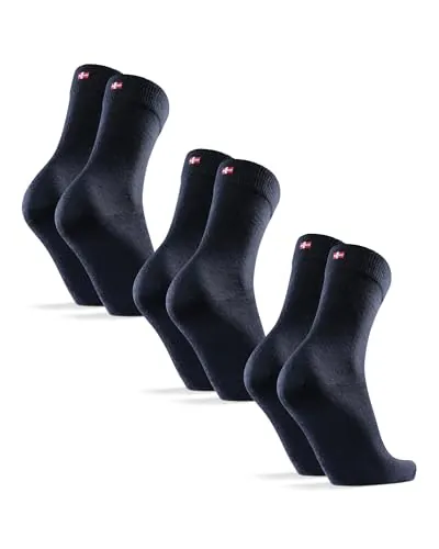 DANISH ENDURANCE Calcetines Lana Merino, 3 y 6 Pack Azul Marino Azul 39-42