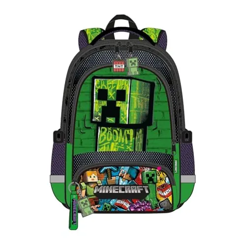 Kids Licensing - Mochila Escolar Minecraft para Niño