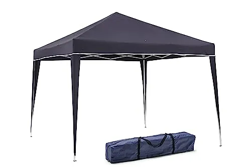 KG KITGARDEN - Carpa Plegable 3x3m para Jardín, Incluye Piquetas y Bolsa de Transporte, Azul