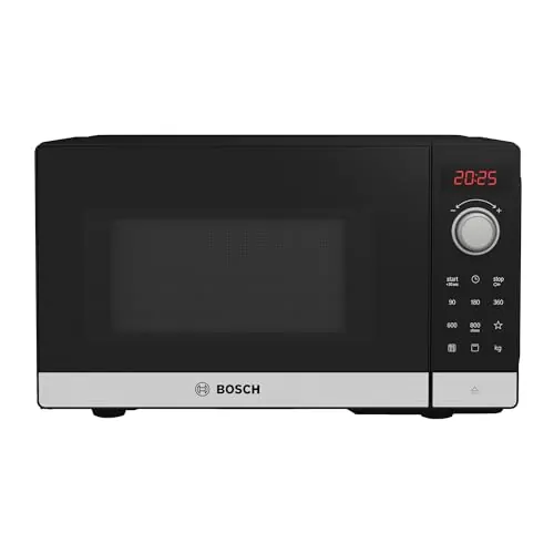 Bosch - Microondas libre instalación, Serie 2, 8 programas automáticos, Acero inoxidable, FEL023MS2