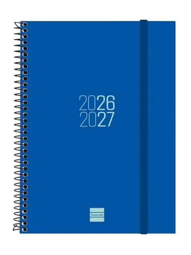 Finocam Espir Agenda Curso 2026 2027 Semanal | Azul · Español