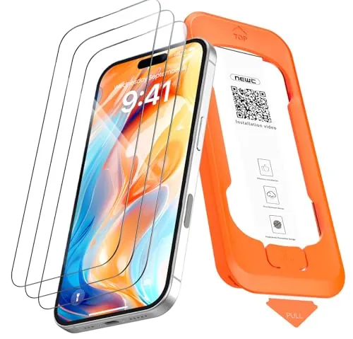 NEW'C Protector Pantalla para iPhone 16 Plus/15 Plus