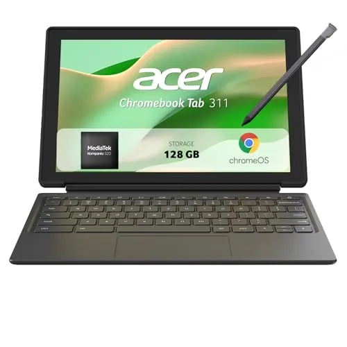 Acer Chromebook Tab 311, Tablet 11" WUXGA, Funda y Lápiz, 4GB RAM 128GB SSD