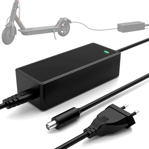 Mezelon Cargador Patinete Eléctrico 42V 2A para Xiaomi y Ninebot | Cargador Batería 36V para Xiaomi M365, Pro, Pro 2, 4, 4 Lite, 5 Elite, 3, 1S, para Ninebot F40 F30 F20 ES1 ES2 ES4 ES3 E22E