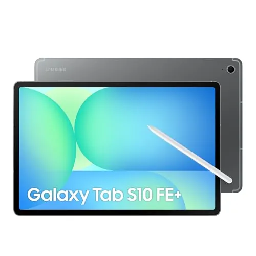 Samsung Galaxy Tab S10 FE+ 256GB, Tablet Android + S Pen, Galaxy AI, 8GB RAM, Pantalla de 13,1", Batería de Larga Duración, Gris, Garantía del Fabricante 3 Años + 1 Año Extra (Versión Española)