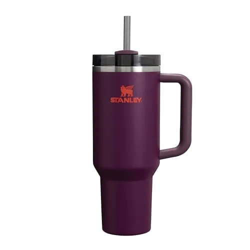 STANLEY Quencher H2.0 FlowState Tumbler 1.2L - Termo Conserva el Frío 11 Horas - Helada Durante 48 Horas - Botella Agua Acero Inoxidable - Taza Termica - Vaso Termico Sin BPA - Plum