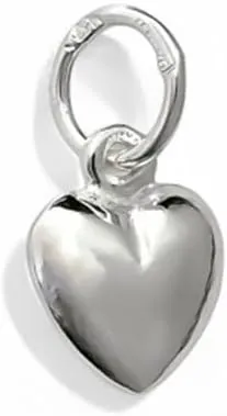 Colgante Corazón de Plata de Ley 925, 7mm x 7mm, Joya para Bodas, Comuniones, Bautizos y Eventos