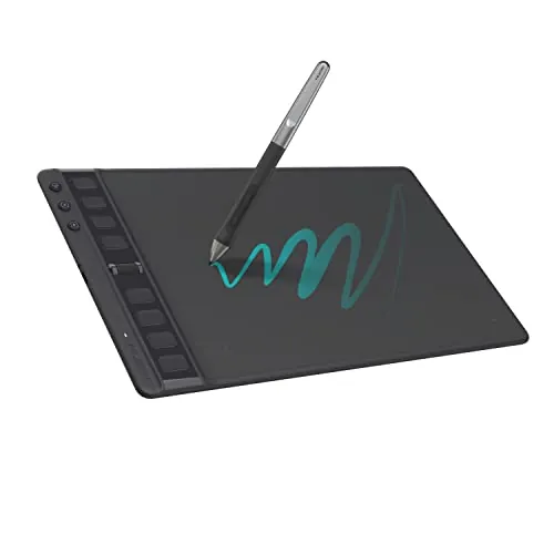 HUION Inspiroy 2M Tableta Gráfica H951P Negra con Rueda Desplazamiento
