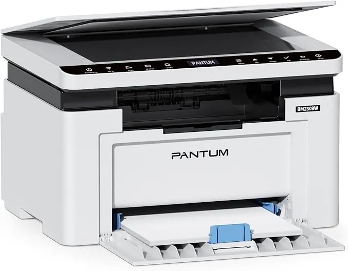 PANTUM Impresora Multifunción Láser Monocromo WiFi (BM2309W, BM2300W), Impresión, Copia, Escaneo, para Oficina y Hogar (A4, 20 ppm, Wi-Fi Direct, USB 2.0, Bluetooth, AirPrint, Mopria)