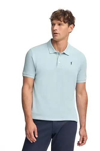 Polo Club Polo Manga Corta Azul Cielo Algodón Verano - Poloshirt for Men - Cómodo para Hombre