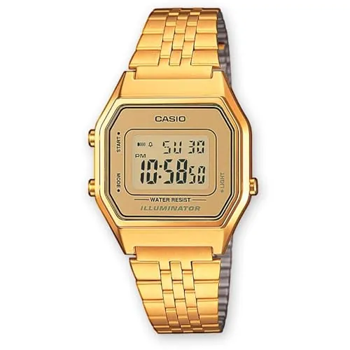Casio Reloj Retro LA680WEGA-9ER Mujer Dorado Cronómetro