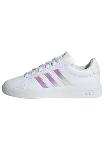 adidas Unisex niños Grand Court 3.0 Shoes Junior, FTWR White/Iridescent/Almost Pink, 36 2/3 EU