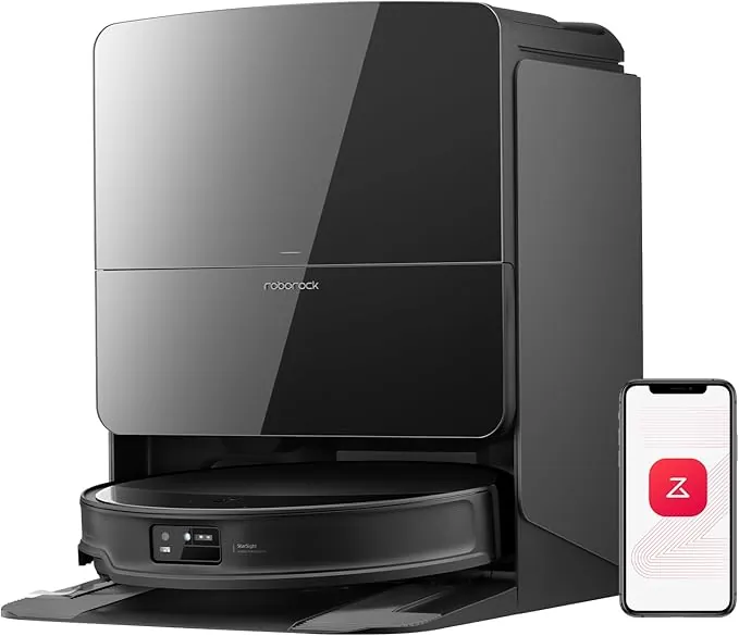 roborock Saros 10R Robot Aspirador 22000Pa Succión con mopa, Cuerpo Ultrafino de 7,98 cm (Saros 10R Set)