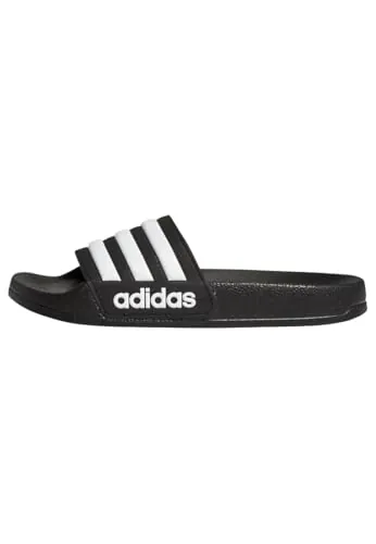 adidas Unisex niños ADILETTE SHOWER SLIDES, Core Black / Cloud White / Core Black, 37 EU