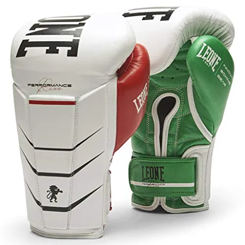 Leone 1947 Guantes de Boxeo REVO Performance, blancos/12 onzas, GN110