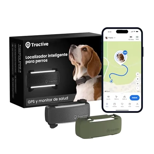 Tractive - GPS para Perros Inteligente (Bundle (Negro))