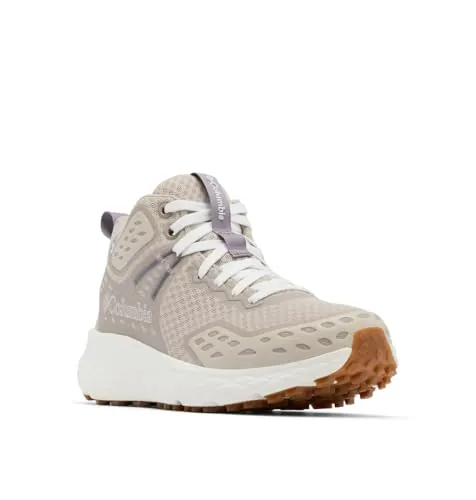 Columbia Women's Konos TRS Outdry Mid, Waterproof Mid Rise Trekking and Hiking Boots, Soft Taupe/Granite Purple, 9