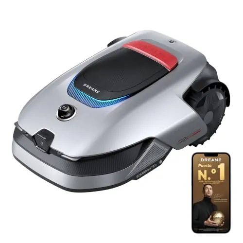 DREAME A2 3000 Cortacésped Robótico Inalámbrico con Sensor Perimetral, LiDAR 3D de 360° con Cámara IA, Mapeo de Césped Dual Fusion para Céspedes de hasta 3000 m², Detección de Obstáculos, EdgeMaster
