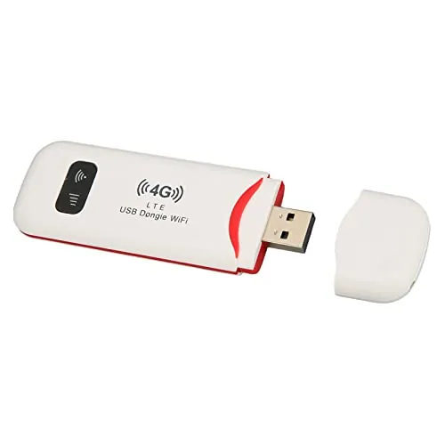 VBESTLIFE 4G LTE USB Dongle WiFi, Enrutador WiFi Portátil Compatible con 10 Usuarios para la Oficina de Viaje en Casa, Compatible con LTE B1 B3 B5