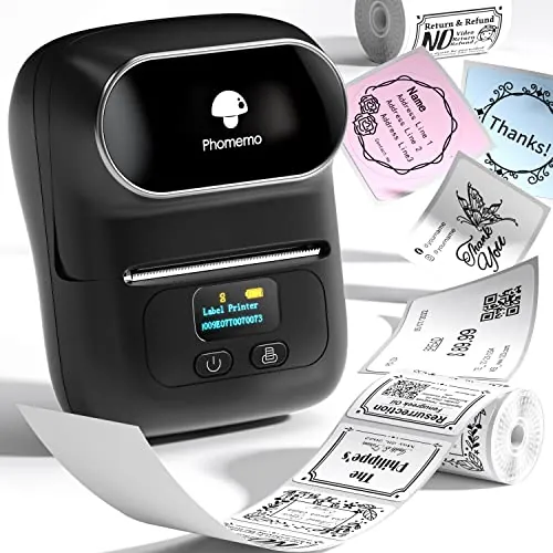 Phomemo M110 Etiquetadora, Impresora Etiquetas Autoadhesivas Bluetooth