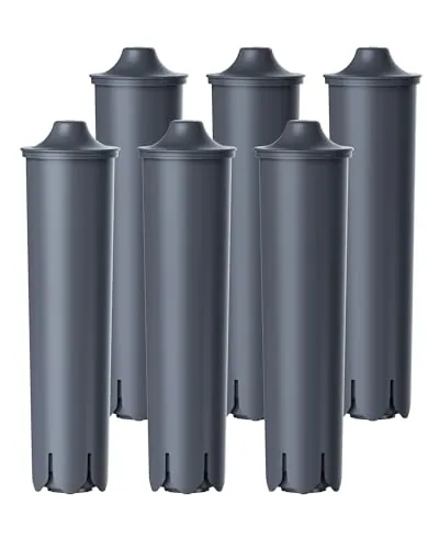 Waterdrop Filtro de Café Compatible con Smart Smart+ 24233, Jura E8, E6 (6) | Compatible con Jura Cafeteras, RFID Filtro, Reduce PFAS, PFOA/PFOS, Reduce el Contenido de Cal, 6 Pack