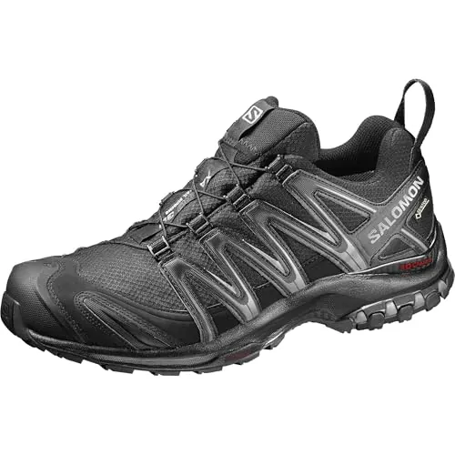 Salomon XA Pro 3D Gore-Tex Zapatillas de Trail Running para Hombre, Ajuste preciso, Agarre en todo tipo de terrenos, Impermeable, Black, 40