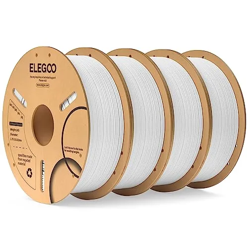 ELEGOO Filamento PLA 1.75 4KG Blanco