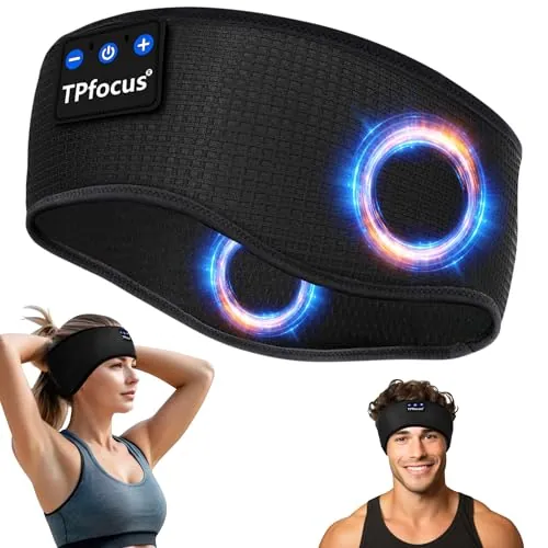 TPfocus Auriculares Bluetooth 5.4 para Dormir, Cinta para Deporte y Sueño