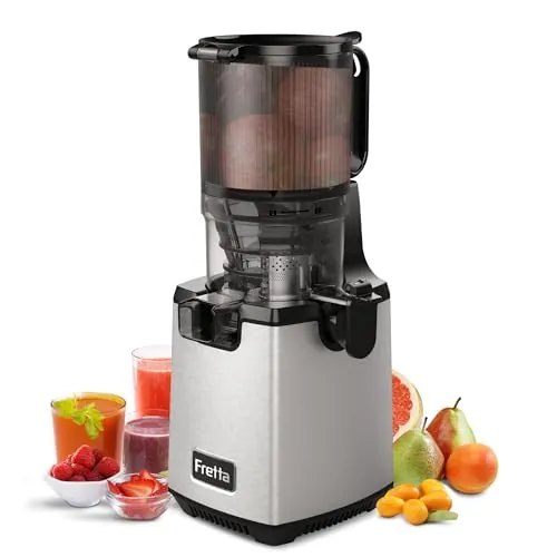 Fretta Licuadora Prensado Frío Boca Ancha 5.3 Pulgadas 250W Cap.1,8 (Gris)