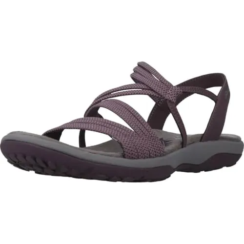 Skechers Mujer Reggae Slim Skech Appeal Sandals, Plum Gore, 40 EU