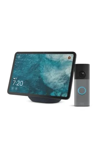 Amazon Echo Show 11 (última gen.), Gris grafito + Ring Videotimbre con batería (última gen.) | Ve las visitas en tu Echo Show | Acceso Anticipado a Alexa+