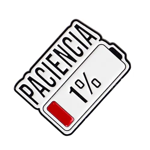 Broche ligero de dibujos animados de paciencia del 1 por ciento, regalo divertido, resistente al desgaste, insignia de metal para uso casual, accesorios divertidos y novedosos