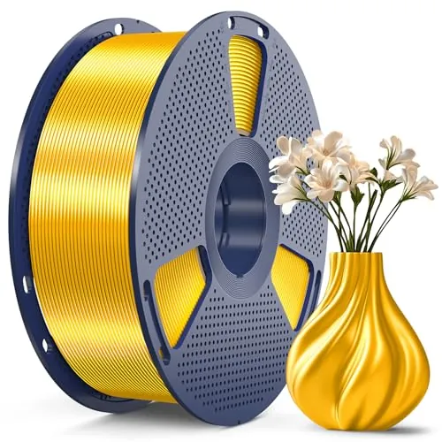 SUNLU PLA+ Silk Filament, Carrete de 1KG, silk Oro Claro