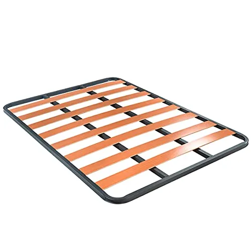 Somnia Descanso - Somier de Láminas Basic Estructura 30x30mm Sin Patas, Estabilidad y Robustez, Tubo Acero 30 x 30 mm, Pintura Epoxi Gris, 105x190