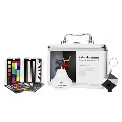 Datacolor SpyderPhoto and Video Kit - Herramienta de calibración de monitor SpyderPro, SpyderCube, SpyderCheckr Photo - Kit de herramientas de gestión del color para fotógrafos y camarógrafos