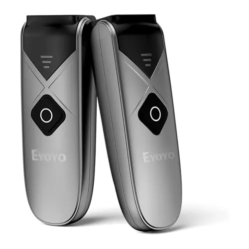 2-Pack Eyoyo Mini Bluetooth escáner de código de Barras para bibliotecas escáner 2D inalámbrico de Mano, Compatible con teléfonos móviles, Androids, tabletas y Ordenadores portátiles.