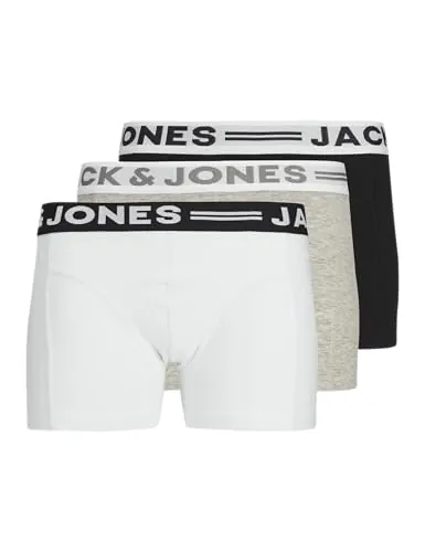 Jack & Jones Trunks 3-Pack Trunks For Boys Light Grey Melange 152 Light Grey Melange 152