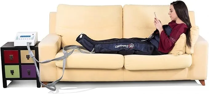 Equipo de Masaje por Aire de Alto Rendimiento con Intensidad Regulable – Masajeador para Piernas, Abdomen y Brazos