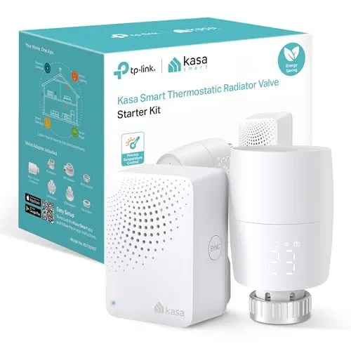 Kasa KE100 Kit - Termostato Inteligente WiFi, termostato, conexión Estable | Monitor de Temperatura y Humedad. Alta Precisión. Batería hasta 2 Años. Requiere Hub Tapo. App Tapo.