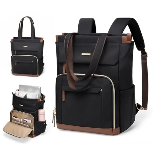 GOLF QUALITY Mochila de Viaje Antirrobo para Mujer - Ordenador Portatil 16 Pulgadas - Cabina Avion para Negocio Trabajo Diario y Escolares