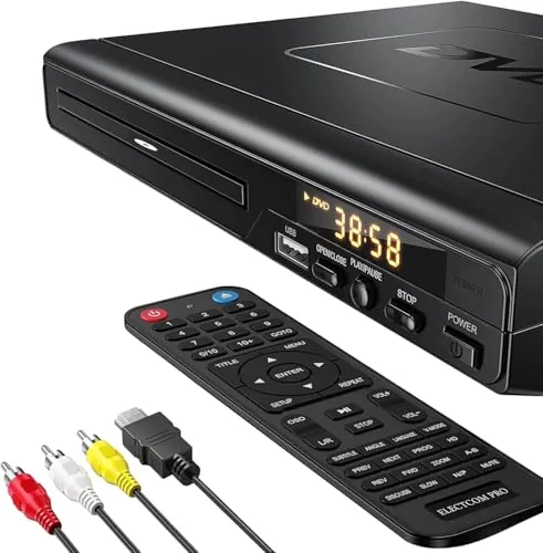 Reproductor de DVD para televisión con HDMI, para Smart TV, Reproductor de DVD USB