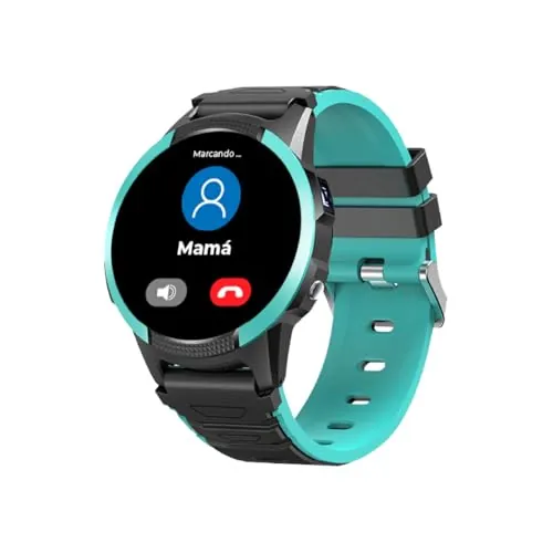 Save Family Slim 4G | Reloj Inteligente Niño con Localizador GPS, Llamada, Vídeo, Chat, Botón SOS, Cronómetro | SIM Incluida – Color Verde
